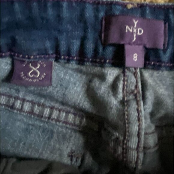 NYDJ Not Your Daughters Jeans Ankle Jeans-Dark Wash Denim-Size 8-GUC - Picture 6 of 7